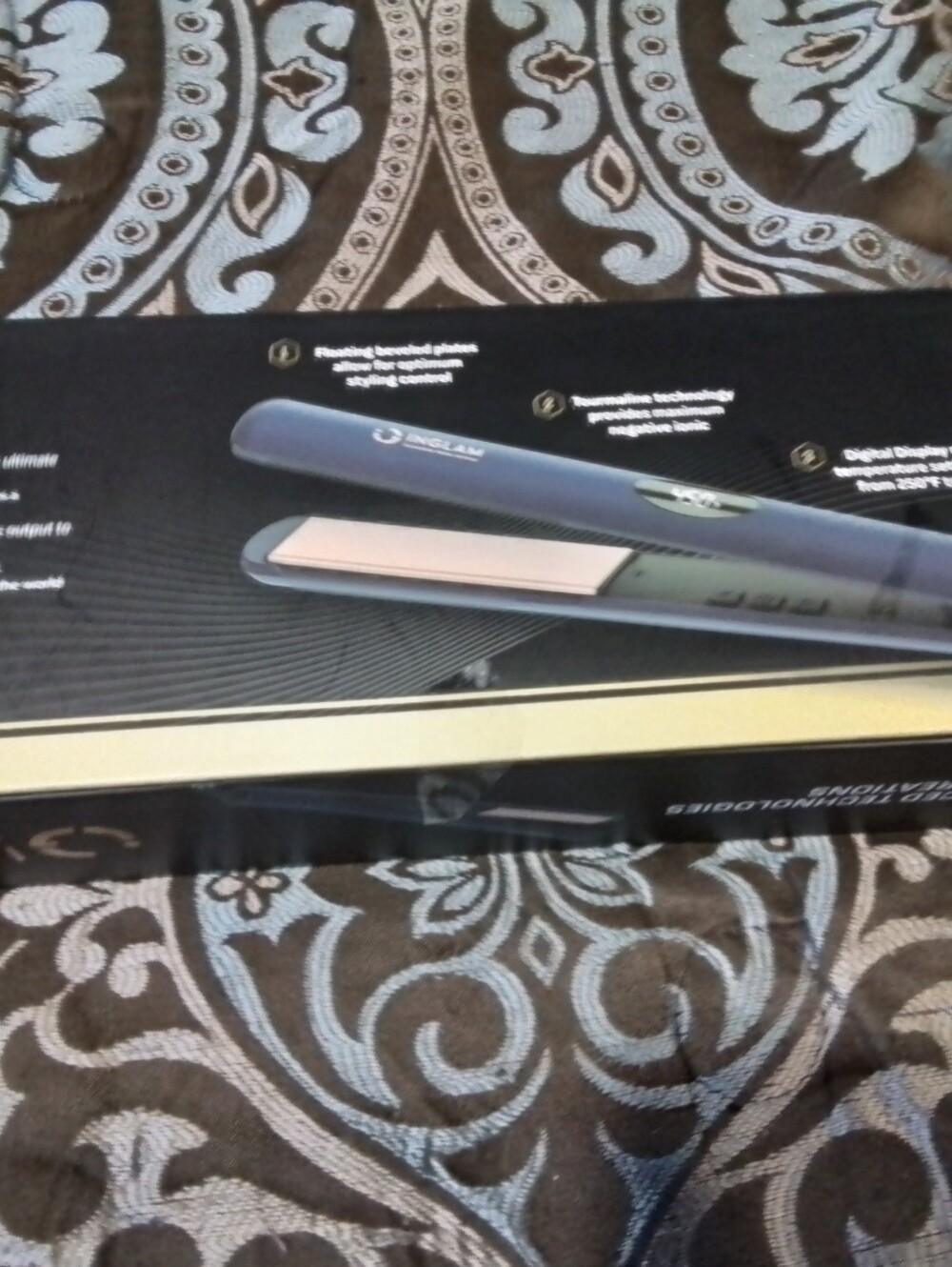 Blue Ceramic Hair Straightener Flat Iron - Professional Styling